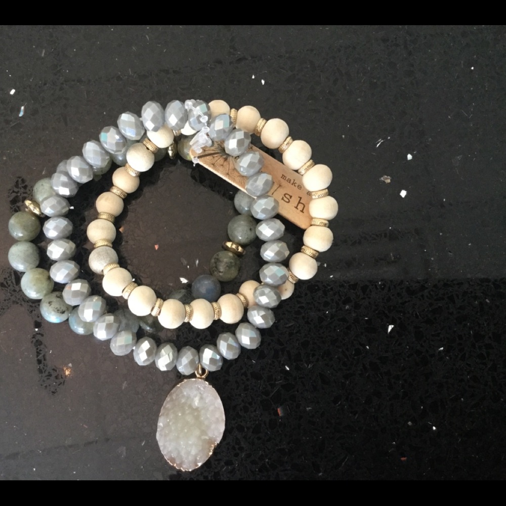 Multi Layer Druzy Bracelet